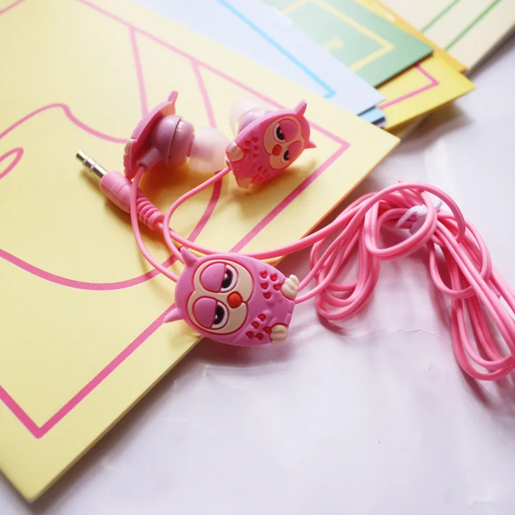 Хороший подарок 3 5 мм мультяшная Сова наушники гарнитура стереонаушники для Samsung