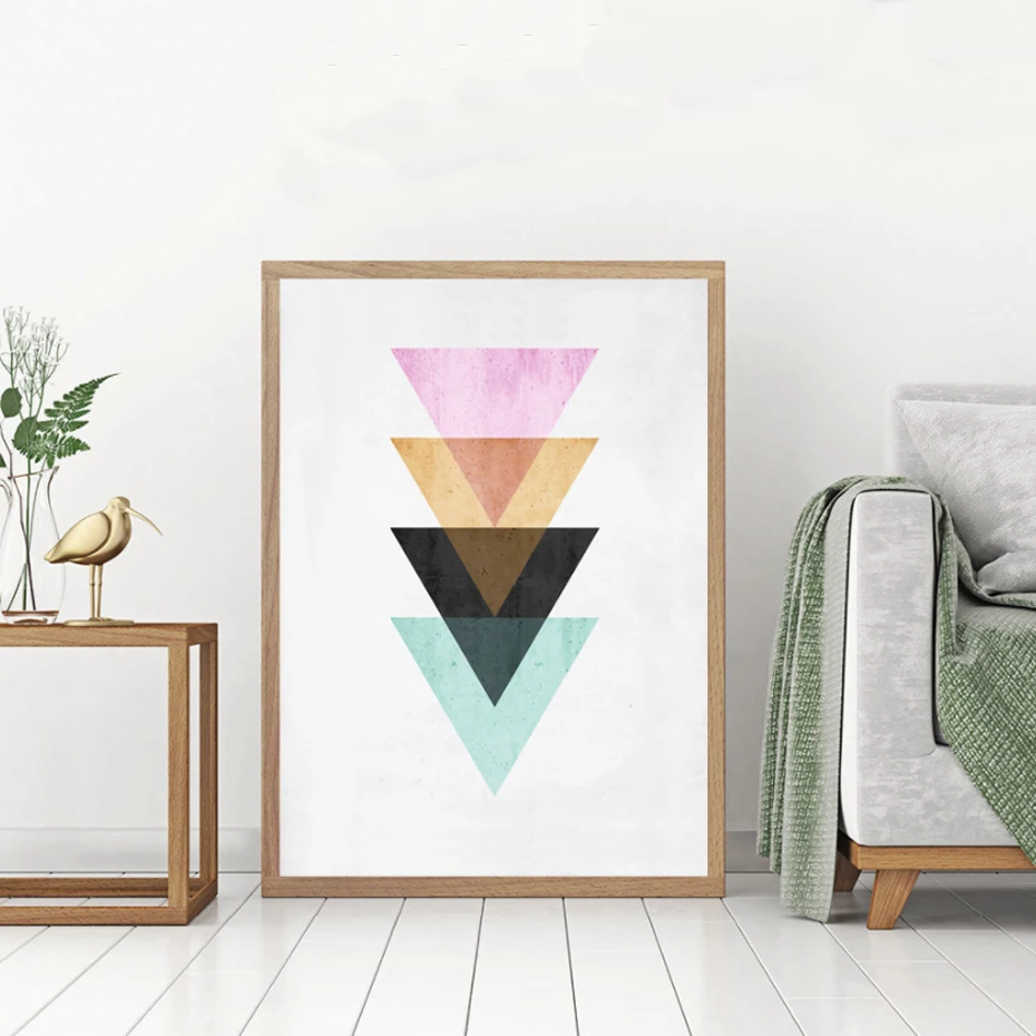 

Geometric Abstract Canvas Paintings Modern Love Wall Art Pictures Posters and Prints For Office Living Room Home Decor Unframed