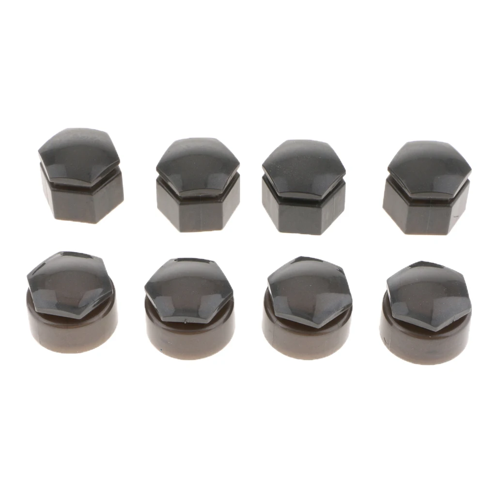 

20 Set 19mm Car Wheel Tire Nut Lug Dust Covers Cap Protector Hub Screw Gray Auto Replacement Parts