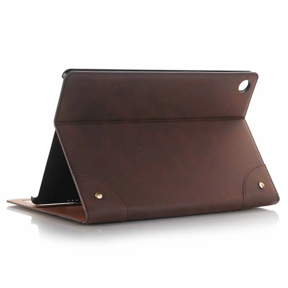 Dark Brown 4 Деловой кожаный чехол с отделением для карт для huawei MediaPad M5 10 Pro CMR-AL09/W09/W19/M5 10,8, подставка для планшетов+ подарок - Цвет: Dark Brown 4