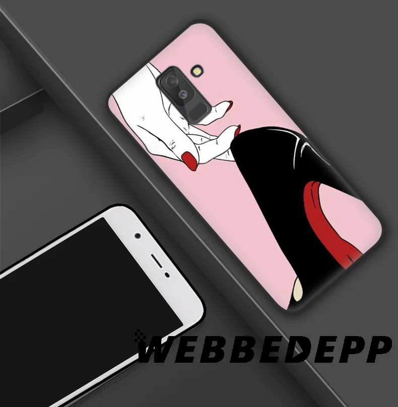 WEBBEDEPP High Heels Sexy Ass Soft Silicone Case for Samsung Galaxy A9 A8 A7 A6 Plus 2018 A5 A3 2017 2016 Note 9 8 |