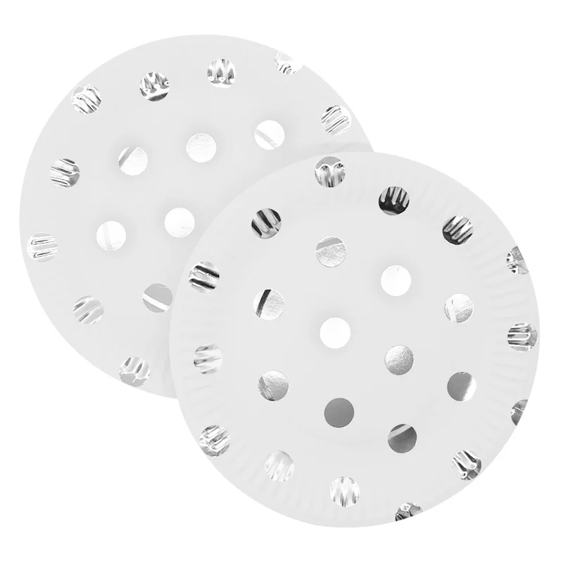 Silver dot Серебряная роза золотые бумажные тарелки и стаканы салфетки трубочки для свадьбы с днем рождения вечерние украшения одноразовые столовые приборы - Цвет: Silver dot