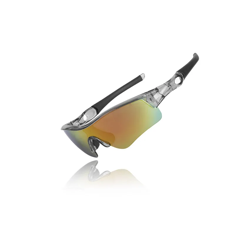 Black gray ROCKBROS Для мужчин Для женщин, очки для велоспорта, UV400 велосипед Спорт на открытом воздухе, для езды на велосипеде, солнцезащитные очки MTB мотоцикл Рыбалка очки солнцезащитные очки - Цвет: Black gray