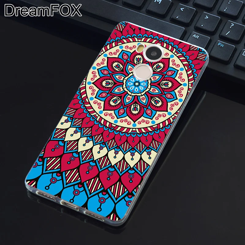 DREAMFOX L408 Aztec Floral Mandala Pattern Soft TPU Silicone Case Cover For Xiaomi Redmi Note 3 4 4X 5 5A 6 7 Pro Global |