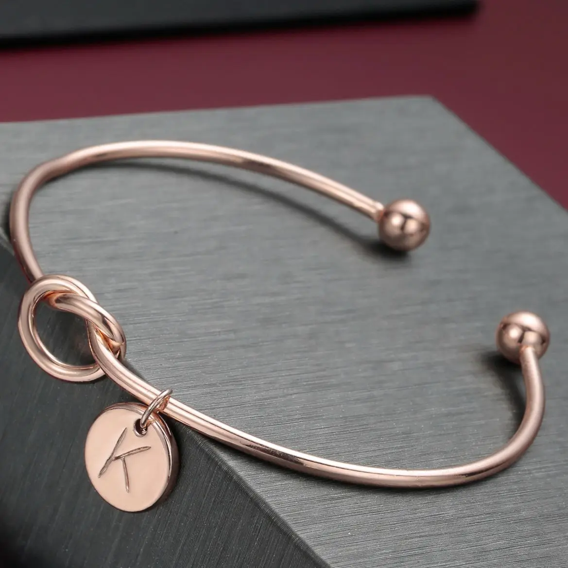 

NEW YEAR Rose Gold Circle Heart-shaped Women's Bracelet