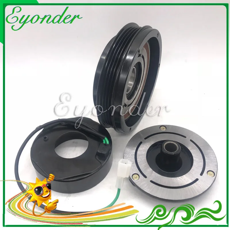 

AC A/C Air Conditoning 10PA15C Compressor Magnetic Electromagnetic Clutch Pulley 24V 4PK 4PV for Doosan excavator