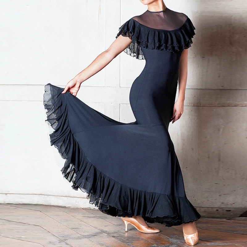 2018 новое стандартное бальное платье светящаяся одежда костюмы для танцев