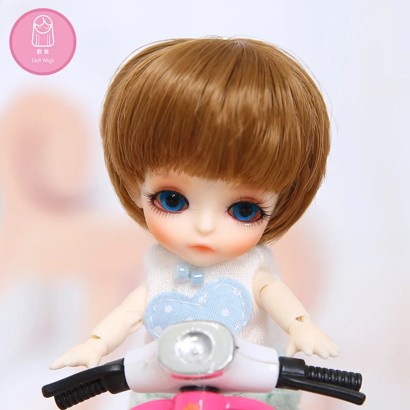 Парик для куклы BJD L12 # бесплатная доставка размер 9 см 1/12 высокотемпературный