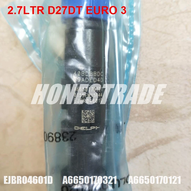 Оригинальный инжектор Common rail EJBR04601D A6650170321 A6650170121 6650170321 костюм 2.7LTR D27DT Евро 3 |