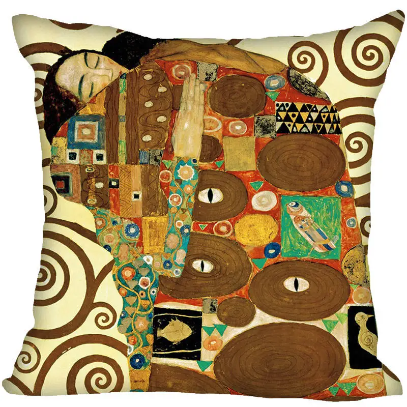 Горячая Распродажа Gustav Klimt квадратная Подушка Чехол на заказ для подушки молнии с