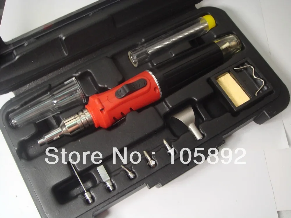 Бесплатная Доставка 10 in1 бутан паяльники DIY Kit Набор инструментов Газовый