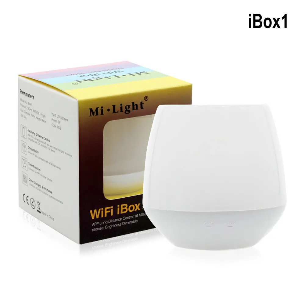iBox 1 RGBW светодиодный светильник AC86-265V GU10 5 Вт/E27 6 Вт 9 Вт Светодиодный светильник RGBWW/RGBCW пульт дистанционного управления умный светильник ing светодиодный RGB лампа светильник s - Испускаемый цвет: iBox 1