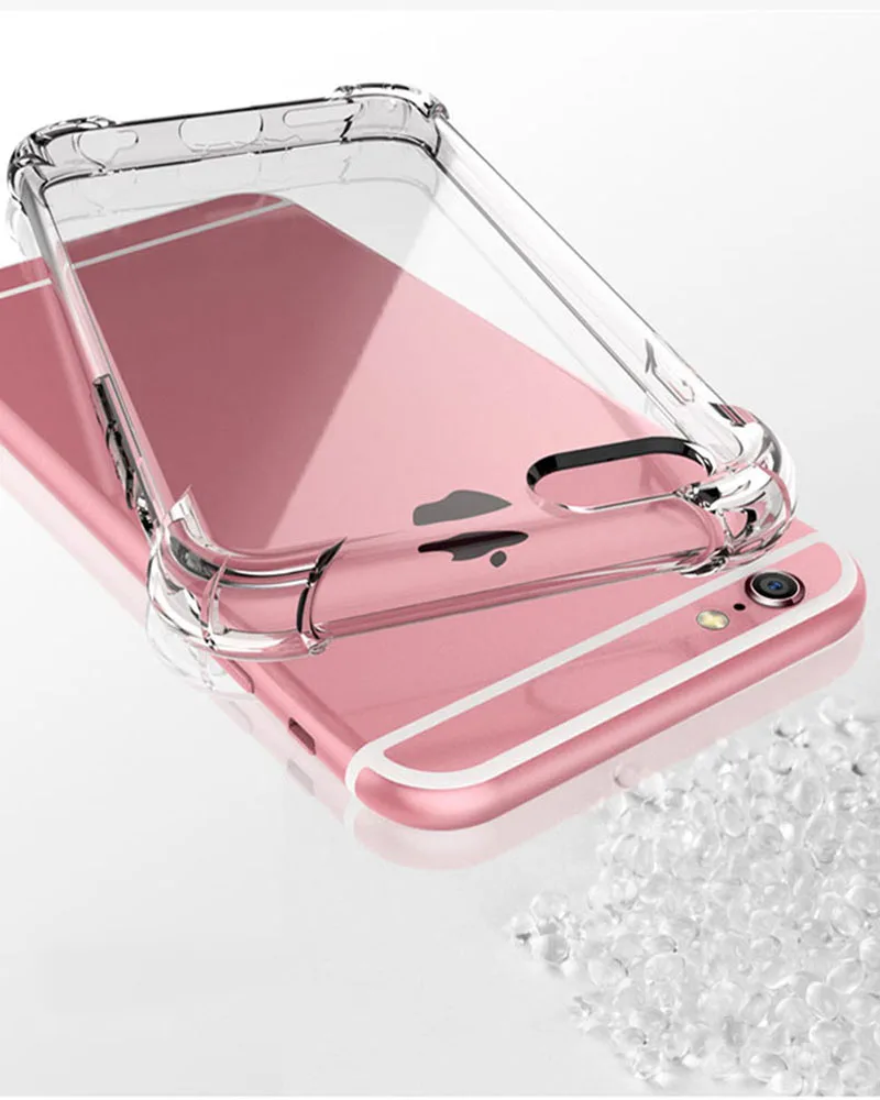 Мягкие силиконовые прозрачные чехлы для iPhone X XS 6 6S 8 Plus, чехол для iPhone 11 Pro XS MAX XR 7, прозрачный противоударный Ультратонкий чехол
