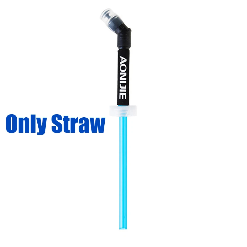 Only Straw AONIJIE 450 мл мягкая колба для спорта на открытом воздухе ТПУ бутылка для гидрации Пешие прогулки бег фитнес-велосипед чайник для воды Кувшин с дополнительной соломинкой - Цвет: Only Straw