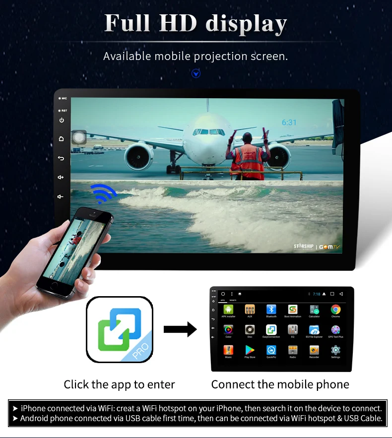 NaviTopia 10 1 дюймов четырехъядерный/8 ядер Octa core Android 7 1/8 автомобильный DVD мультимедиа