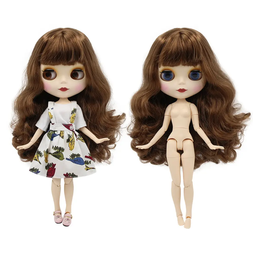 Blyth кукла ледяная фабрика шарнирное тело DIY обнаженные игрушки BJD модные куклы девочка подарок Специальное предложение Горячая Распродажа с лицом оболочки ручной набор A& B