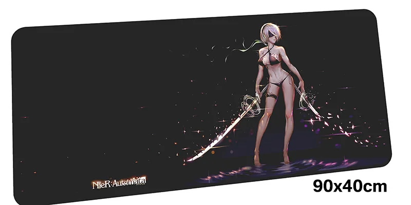 Size 900x400X2MM Nier automata коврик для мыши computador gamer mause коврик 900x400X2 мм Большой крутой Коврик Для Мыши Эргономичный гаджет офисный стол коврики - Цвет: Size 900x400X2MM