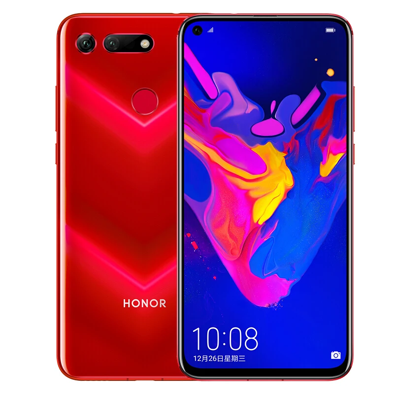 Honor V20 смартфон NFC Быстрая зарядка мобильный телефон жидкостное охлаждение Kirin 980 Android 9,0 6,4 дюймовый экран 4000 мАч батарея