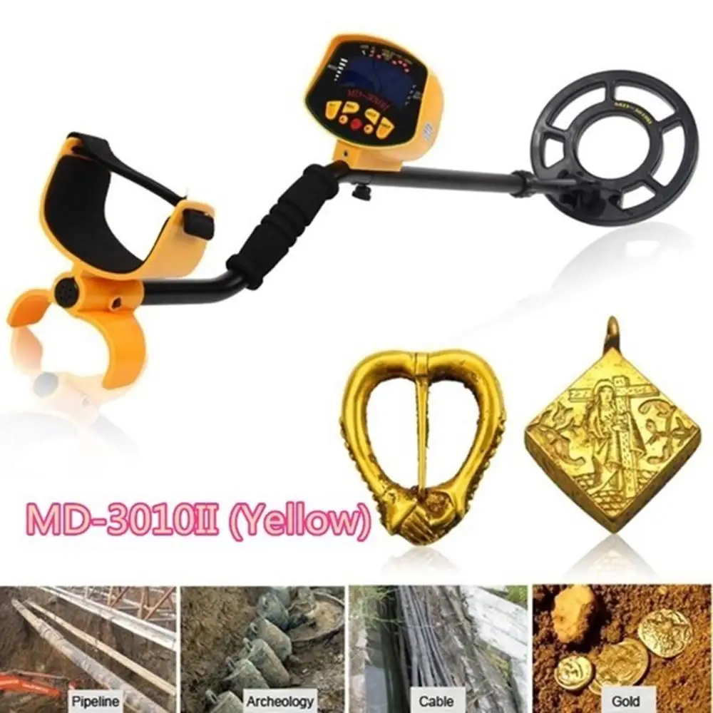 Подземный Профессиональный металлоискатель MD3010II золота с ЖК-дисплеем |