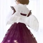 Женский студенческий рюкзак в стиле сладкой Лолиты с крыльями ангела, наплечный рюкзак в стиле Лолиты, белый рюкзак Феи сестры WXL