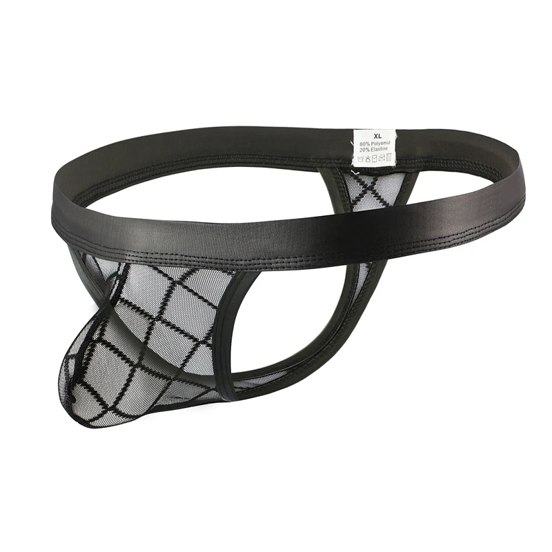 Мужские дышащие стринги с низкой талией u-образное Выпуклое нижнее белье для геев