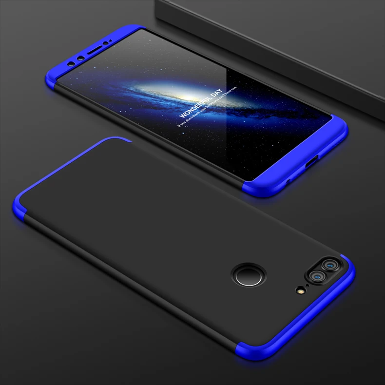 Полный защитный чехол для huawei Honor 9 Lite, модная матовая задняя крышка 3 в 1, чехол для мобильного телефона huawei Honor 9 Lite, Жесткий Чехол
