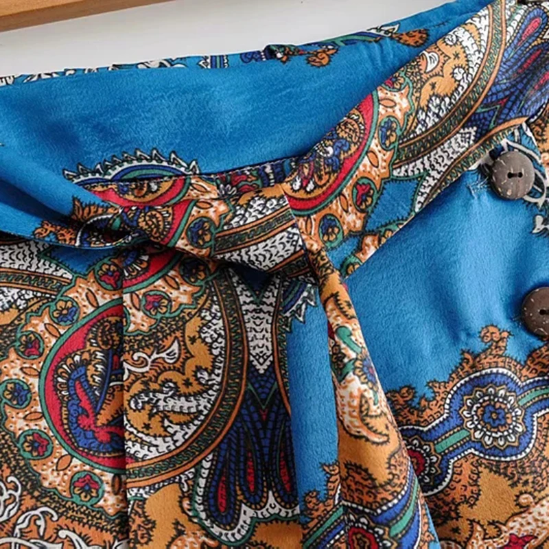 2019 Za модные женские туфли Весна новое поступление синий юбки женский Boho
