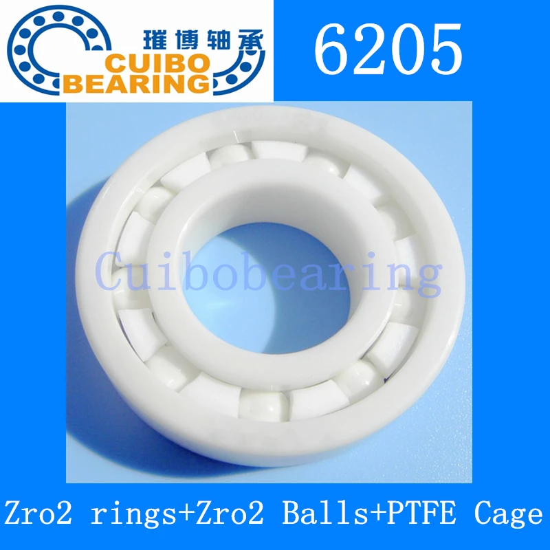 

6205 Ceramic Bearing 25x52x15 Zirconia ZrO2 6205