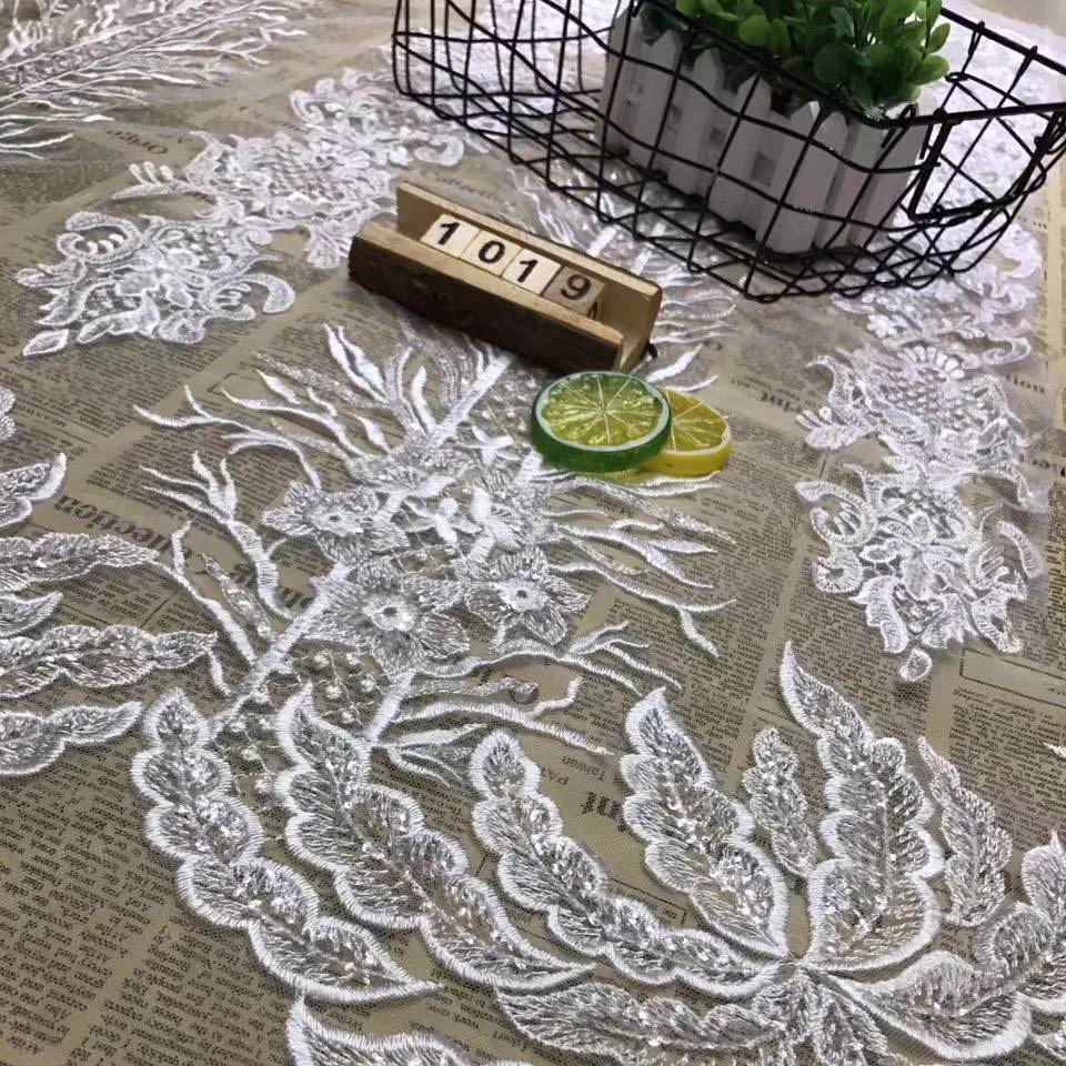 Флэш-нить Комплексный дизайн Ручная работа Роскошная ткань для вечернего платья