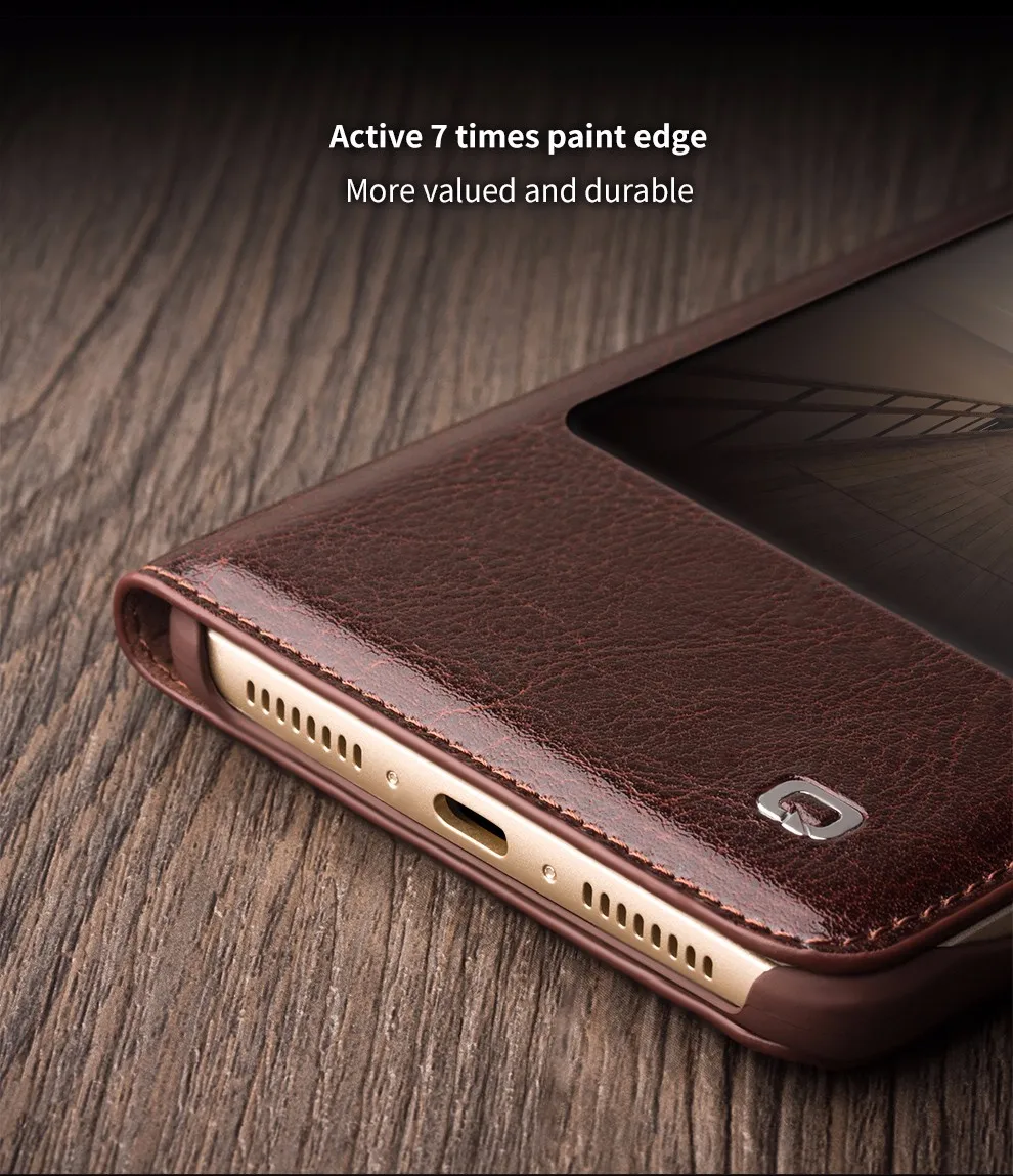 QIALINO чехол для huawei Ascend mate 9 популярный Роскошный чехол-книжка из натуральной кожи для huawei mate 9 функция сна смарт-чехол
