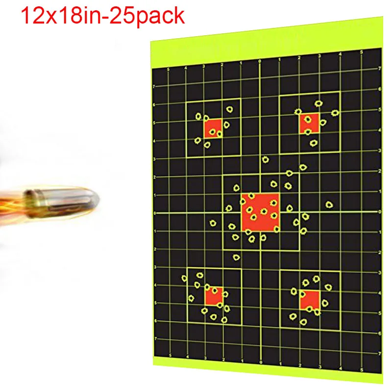 

12"x18in 25pack Sight In shooting Target shooting stickers paintball slingshot hunting air rifle bb gun for shooter practice