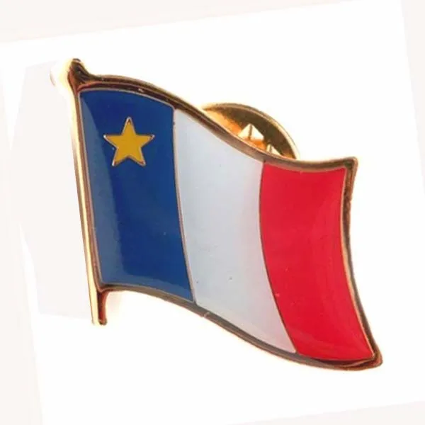 Бейдж с флагом безопасная брошь-заколка бабочка на задней стороне по запросу