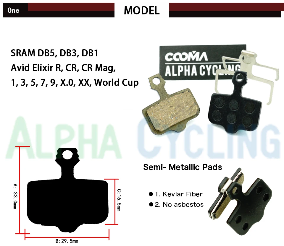 MTB велосипедные дисковые Тормозные колодки для AVID Elixir R CR Mag 1/3/5/7/9 X.0 диск XX тормоза