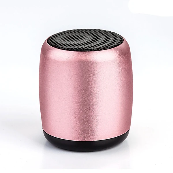 Rose Gold Aimitek TWS супер мини беспроводной Bluetooth динамик карманный размер Портативный бас алюминиевый динамик селфи пульт дистанционного управления Кнопка воспроизведения музыки - Цвет: Rose Gold