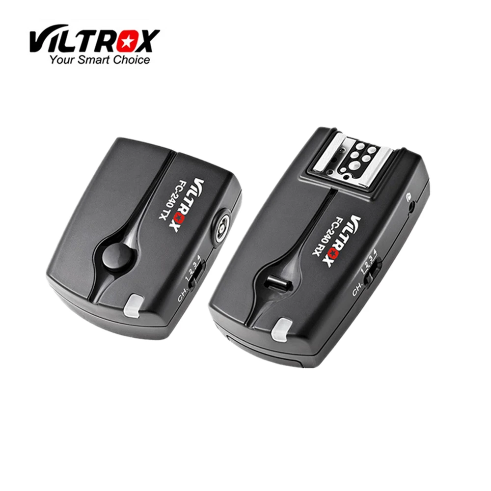 Viltrox FC-240 Wireless Studio Strobe Flash Trigger Camera Remote + Receivers for Nikon D3200 D3100 D5600 D5500 D7200 D90 D750
