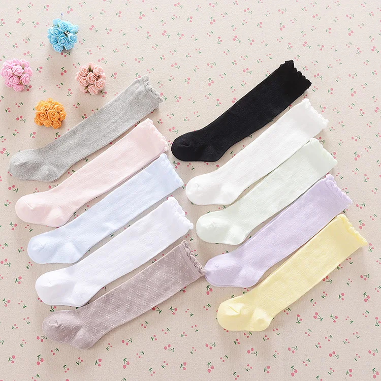 2016 new Korean baby girl knee high socks girls kids cotton dress leg warmers chidren pads meias boots sock 0-3y | Детская одежда и