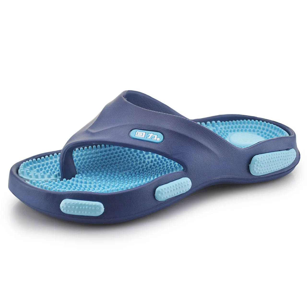 Мужские шлепанцы для акупунктуры летние пляжные Нескользящие тапочки отдыха