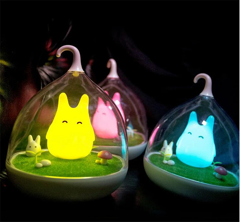 Милый светодиодный светильник в виде птички Тоторо для детской комнаты с