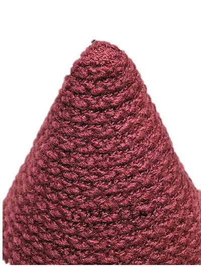 Милая вязаная шапка BomHCS с утолщенной ведьмой складная зимняя женская модная