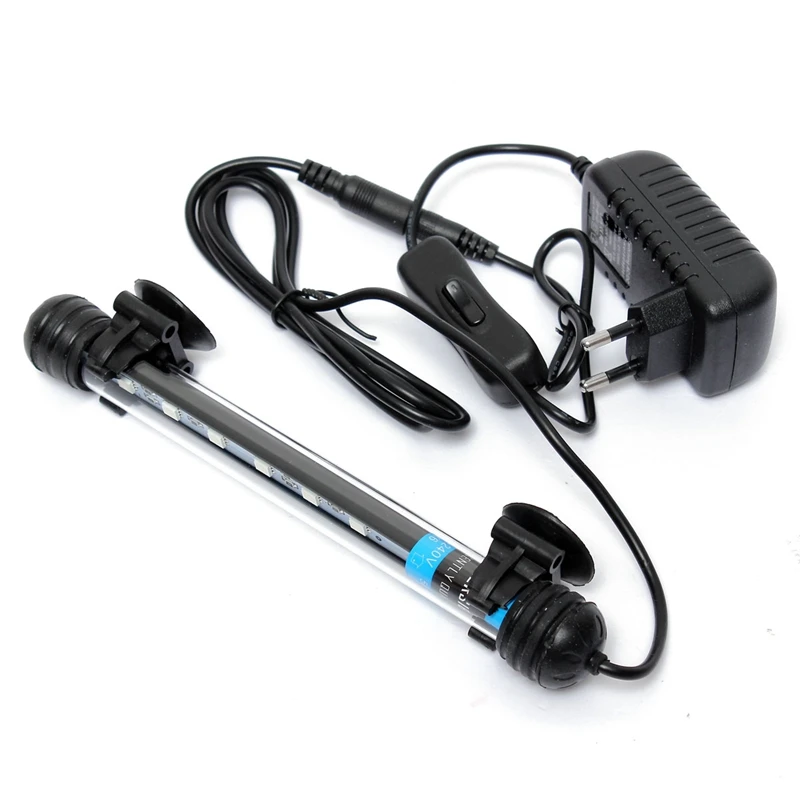 Jiguoor 18 см 24LED аквариумная Светодиодная лампа Lightning Mini Fish Tank водонепроницаемая для