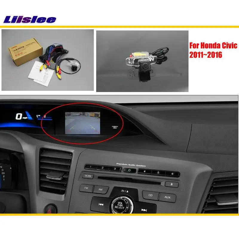 Автомобильное зеркало заднего вида Камера для Honda Civic FB 2011 2012 2013 2014 2015 2016 работают