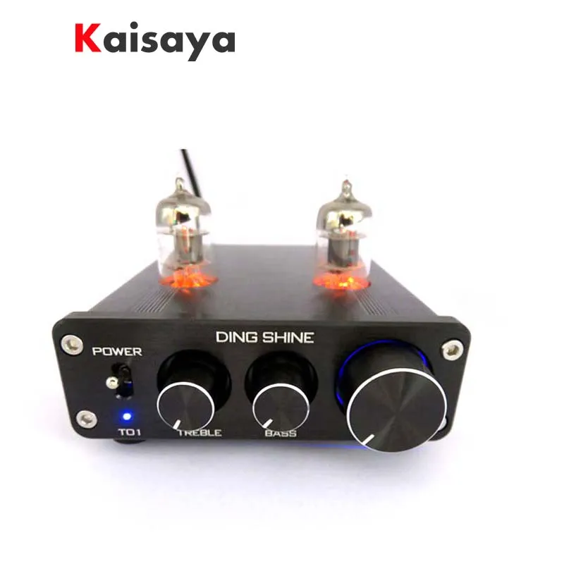 T01 12V 1A HiFi ламповый усилитель преамп 6J1 плата с двухканальным тройным басом NE5532