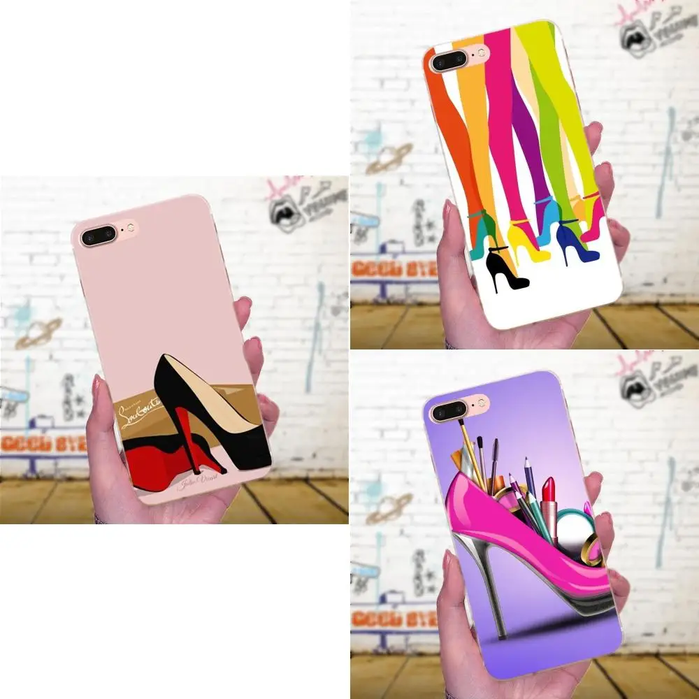 Красные туфли на высоком каблуке Новинка Fundas для Galaxy A3 A5 A7 On5 On7 2015 коллекция 2016