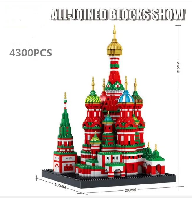 4300 шт. миниатюрные пластиковые строительные блоки|Блочные конструкторы| |