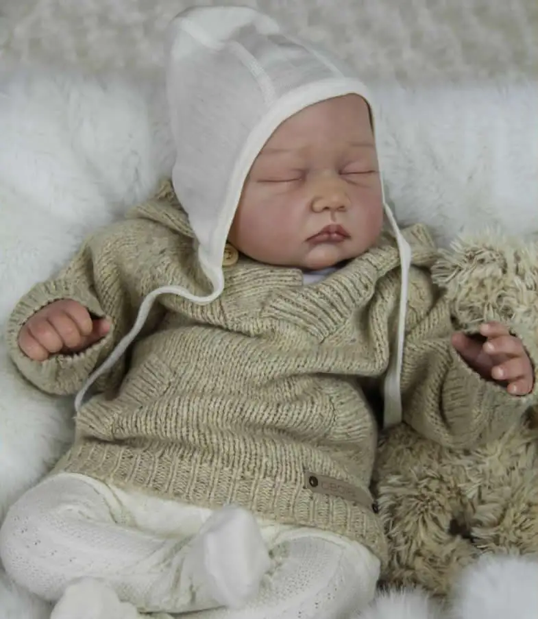 Reborn baby doll kit 3/4 головы руки и ножки для 22 &quotкуклы реалистичный комплект сна reborn Doll