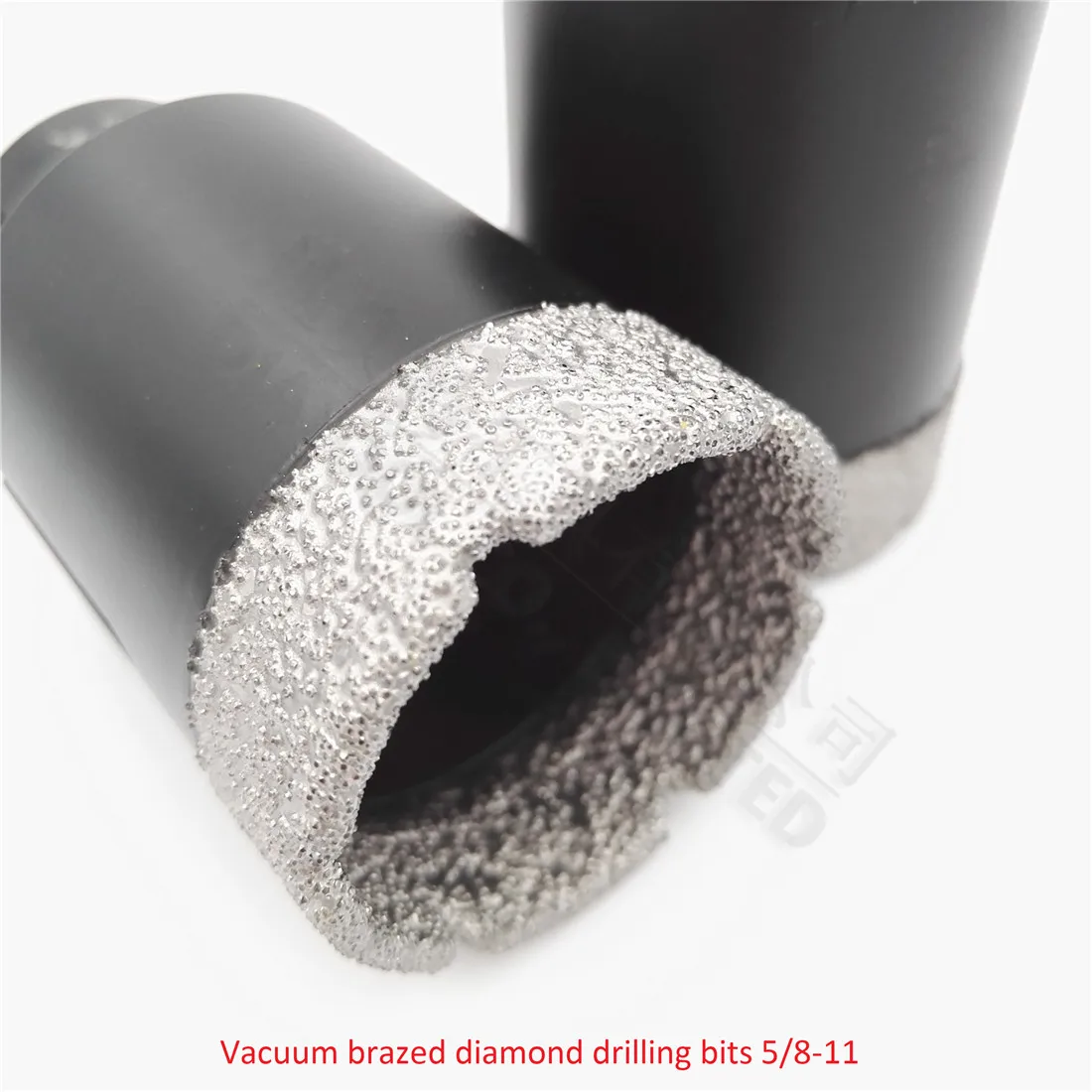 DIATOOL 1pc Vacuum Brazed Diamond Dry Drilling Bits with 5/8-11 Connection for Porcelain Tile Granite Marble Stone Masonry Brick