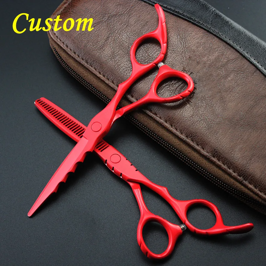 

Набор ножниц 440c 6 дюймов для стрижки волос, высококлассные инструменты для парикмахерской, ножницы для филировки, на заказ