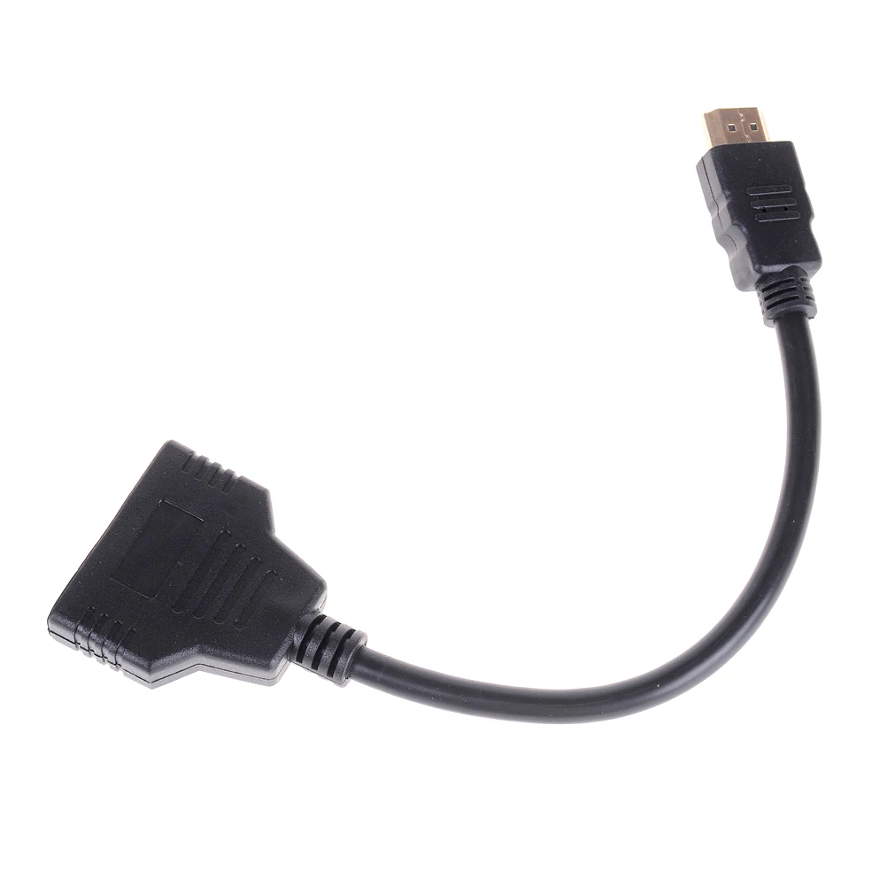 Разветвитель HDMI с 2 портами 1 в выхода штекер гнездо адаптер преобразователь