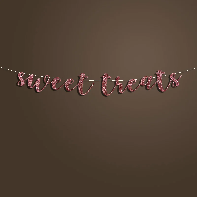 Сладкие лакомства баннер Золотой Фон для стола украшение свадебной вечеринки