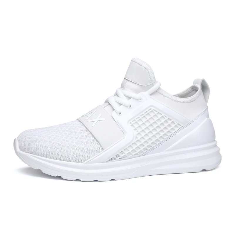 white Мужские кроссовки; дышащие повседневные теннисные кроссовки; Masculino Adulto Basket Homme Sarpe Uomo; Мужская обувь; chaussure homme - Цвет: white